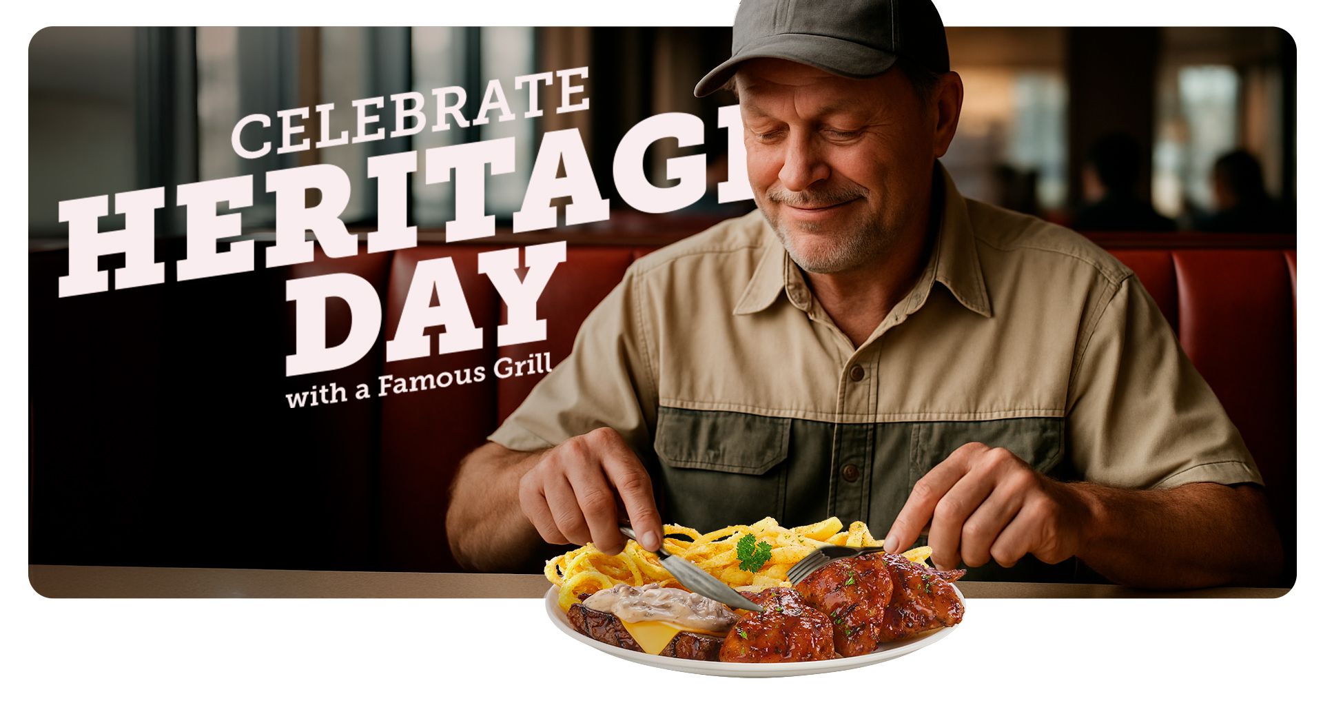 Person of culture celebrating Heritage Day at Wimpy