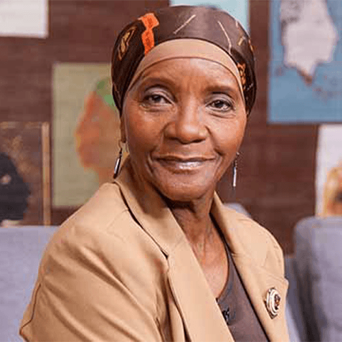 Dr Sindiwe Magona, author of over 120 children's books including 'Monkey & Crocodile'