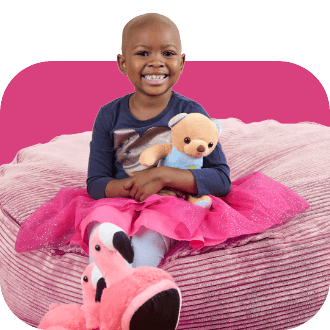 Little kid with teddy bear
