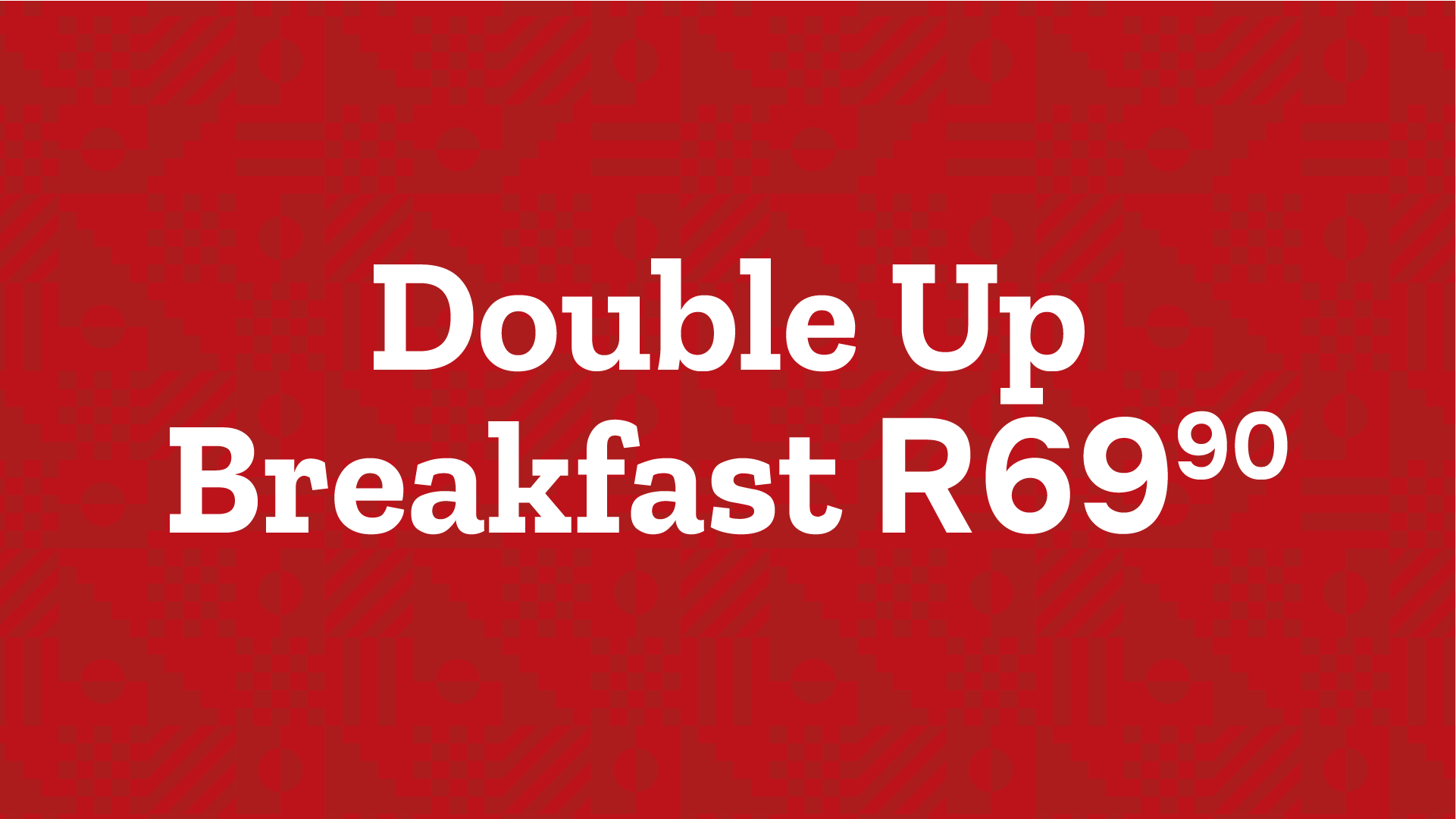 Double up breakfast with bacon and egg